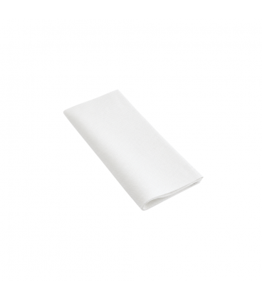 Serviettes de table 40 x 40 airlaid blanc biodegradable