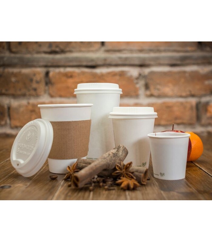 Gobelets Carton Pour Boissons Chaudes – Lot De 50, 300 Ml, 1 Paroi, Blanc – Idéal Café, Thé, Take Away, Bureau, événements