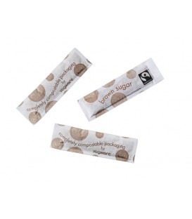 STICK 1.8 GR SUCRE ROUX EQUITABLE EMBALLAGE COMPOSTABLE