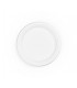 ASSIETTE BLANCHES RONDES EN RESIDUS DE BAGASSE 22 CM