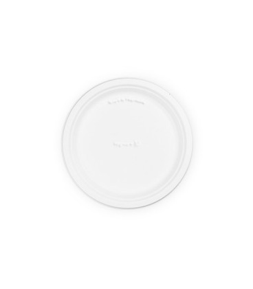 ASSIETTE RONDE EN BAGASSE 25 CM - 500 ASSIETTES