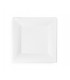 ASSIETTE CARRÉE EN BAGASSE BLANCHE 25 X 25 CM - 500 ASSIETTES