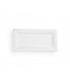 ASSIETTE CARRÉE EN BAGASSE BLANCHE 25 X 38 CM - 500 ASSIETTES