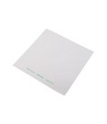 Sachet à sandwich en PLA transparent / blanc - 19 x 19 cm - 1000 sachets