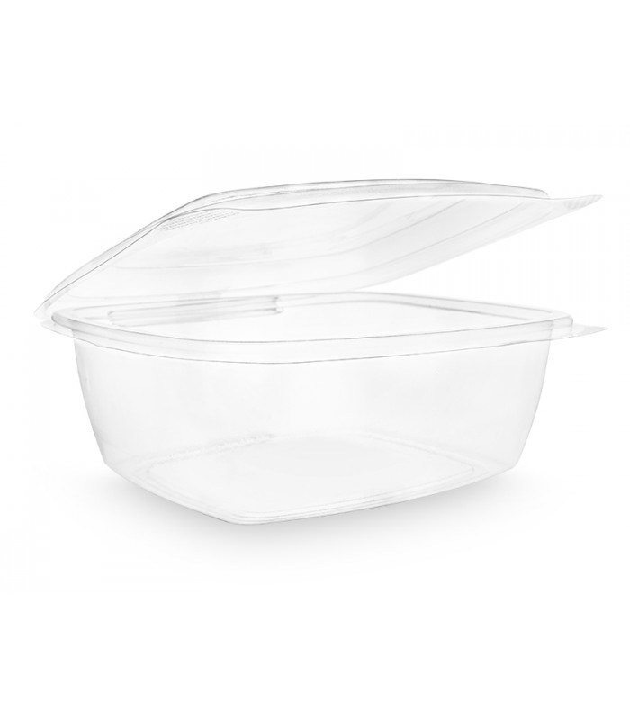 Boîte plastique ronde transparente 225 ml avec couvercle - Pots