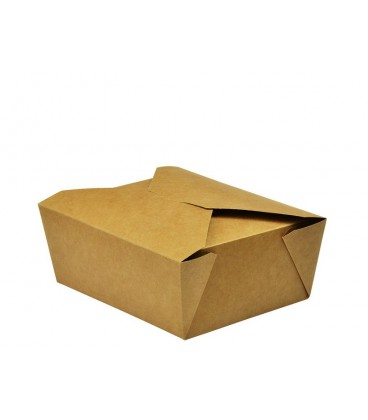 BOITE ALIMENTAIRE KRAFT N°8 COMPOSTABLE - vaisselle jetable compostable pour professionnels