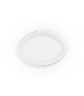 Assiette ovale en pulpe 26cm - 1000 assiettes