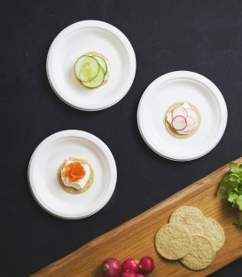 Assiettes et bols en pulpe